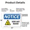Signmission Hot Surface Sign, 18 in H x 24 in W, Plastic, Very Hot Water OS-2PACK-NS-P-1824-L-18874 - alternate 4